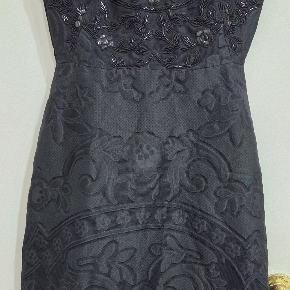 RED Valentino Black Floral Mini Dress